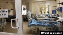 Հայաստան, Երևան - «Սուրբ Գրիգոր Լուսավորիչ» հիվանդանոցի ինտենսիվ թերապիայի բաժանմունքում, մայիս, 2020թ.