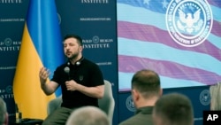 Президент України Володимир Зеленський виступає в Інституті Рональда Рейгана на полях саміту НАТО у Вашингтоні, США, 9 липня 2024 року