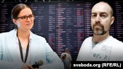 Прадстаўніца ініцыятывы "Кібэрпартызаны" Юліяна Шаметавец, ізраільскі вайсковы аналітык Давід Гендэльман. Хакерскія атакі на расейскі "Аэрофлот". Ілюстрацыйны каляж. 