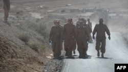 Российские военнослужащие в окрестностях Пальмиры