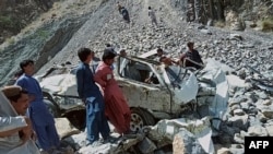 Пакистандагы автобус кулаган жер. 8-июнь, 2022-жыл. Белужистан.