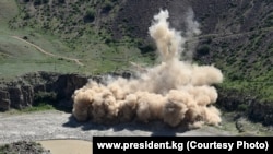 “Камбар-Ата-1” ГЭСи курулуучу жер. 8-июнь, 2022-жыл.