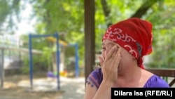 Маркум Баглан Шарипбайдын апасы Айкен. Чымкент шаары, 8-июнь, 2022-жыл.