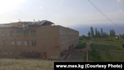 Чатырын шамал учуруп кеткен мектеп. 2022-жылдын 5-июлу.