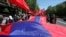 Armenia - The Armenian Communist Party holds a May Day demonstration in Yerevan, 1May2015.