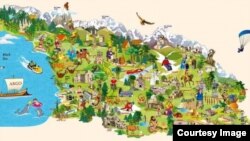 Туристическая карта Грузии