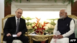 Володимир Путін і Нарендра Моді в Нью-Делі, 5 грудня 2025 року
