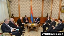 Армения - Встреча президента Армении Сержа Саргсяна с сопредседателями Минской группы ОБСЕ, Ереван, 23 ноября 2012 г.
