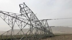 یکی از پایه های تخریب شده در ماه مارج ۲۰۱۸