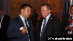 Кіраўнік МЗС Украіны Павал Клімкін і кіраўнік МЗС Беларусі Уладзімер Макей. Архіўнае фота