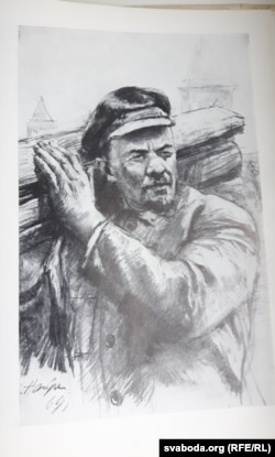 «На суботніку». Рэпрадукцыя з малюнка савецкага мастака Дзьмітрыя Налбандзяна