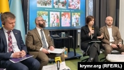 Презентація звіту «Крим: транзитний хаб переміщення та ідеологічної обробки дітей» у Представництві Президента України в АРК. Київ, 3 грудня 2025 року