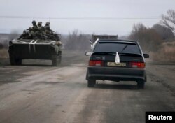 Дорога возле Дебальцево