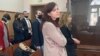 Kira Yarmysh attends a court hearing in Moscow on March 18.