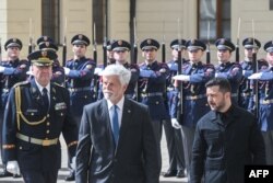 Владимир Зеленский в гостях у Петра Павла в Пражском Граде. 4 мая 2025 года