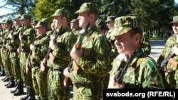 Асобная стралковая рота тэрытарыяльных войскаў Горацкага раёну Магілёўскай вобласьці. Ілюстрацыйнае фота