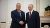 Прем’єр-міністр Угорщини Віктор Орбан і російський лідер Володимир Путін на зустрічі в Москві, липень 2024 року