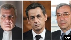 Эрцог (слева), Саркози и Азибер