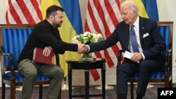 Ֆրանսիա - ԱՄՆ նախագահ Ջո Բայդենի և Ուկրաինայի նախագահ Վլադիմիր Զելենսկու հանդիպումը Փարիզում, 7-ը հունիսի, 2024թ.