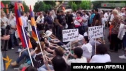 Նստացույց Ազատության հրապարակում, 19-ը հունիսի, 2015թ.