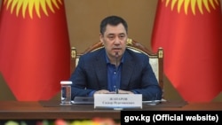 Садыр Жапаров на заседании Совета по развитию бизнеса и инвестициям при правительстве. Бишкек. 23 октября 2020 года.