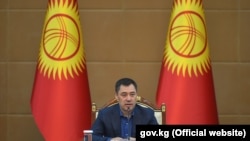 Садыр Жапаров, президенттин милдетин аткаруучу, өкмөт башчы.