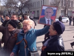 Річниця окупації Криму, Сімферополь, 16 березня 2015 року