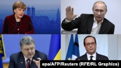 "Нормандская четверка" – лидеры Германии, России, Украины и Франции