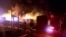 A photograph taken and released by the Nagorno-Karabakh Human Rights Ombudsman shows a fire at a fuel depot outside Stepanakert on September 25, 2023.