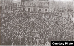 Bakıda Zərdabinin dəfni 1907-ci il.