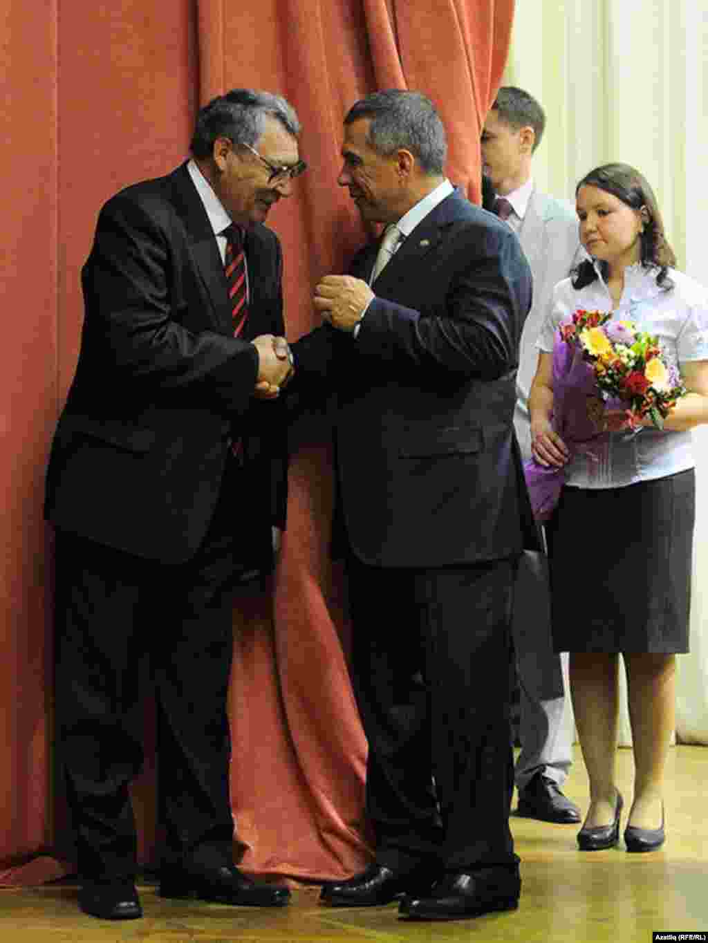 Рәдиф Гаташ һәм Рөстәм Миңнеханов (у)