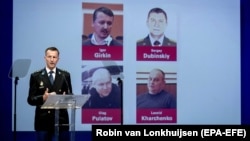 Вілберт Пауліссен, керівник центрального слідчого відділення поліції Нідерландів, під час презентація звіту міжнародної Слідчої групи JIT щодо розслідування збиття пасажирського авіалайнера рейсу МН17, 19 червня 2019 року 