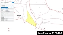 Желтым отмечен участок Нурии Швецовой