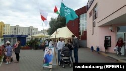 На пікеце Сяргея Мякекі, кандыдата ад кампаніі «Гавары праўду»