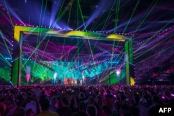 Сынак өткөн Saint Jakobshalle аренасы.