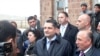 Armenia -- Prime Minister Tigran Sarkisian speaks to journalists after inaugurating an agricultural cooperative in Berdashen village, 20Apr2011