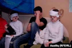 Раштуага килгән кырымтатар балалары