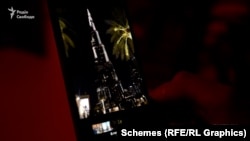 Фото Бурдж-Халіфи, яке опублікувала Софія Шахова