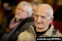 Алесь Разанаў на імпрэзе