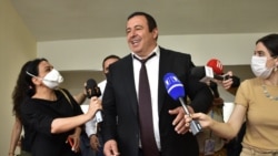 Armenia -- Gagik Tsarukian, oligarch and the leader of the country's largest opposition party, arrives at the parliament, June 16, 2020.