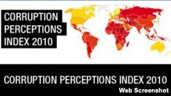 Transparency International уюму 2010-жылы дүйнөдөгү коррупциянын деңгээли боюнча баяндамасын жарыялады. 