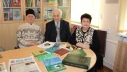 Riza Fazıl, Seyran Useinov, Safure Kacametova. Safure Kacametovanıñ arhivinden