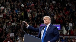 سخنرانی دونالد ترمپ، رئیس جمهور امریکا حین تظاهرات انتخاباتی