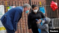 Нью-Йорктун мэри Билл де Блазио. 