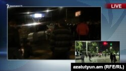 Ցուցարարները փակել են Աթենքի փողոցը, Երևան, 17-ը ապրիլի, 2018թ․