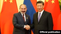 Հայաստանի վարչապետն ու Չինաստանի նախագահը հանդիպում են Պեկինում, 14-ը մայիսի, 2019թ.