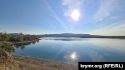 Білогірське водосховище. Листопад 2025 року