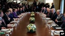 ԱՄՆ նախագահի և մերձբալթյան երեք երկրների ղեկավարների հանդիպումը Սպիտակ տանը, Վաշինգտոն, 3-ը ապրիլի, 2018թ․