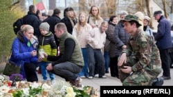 Удзельнікі акцыі памяці