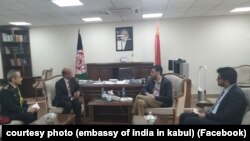 مراسم تحویل‌دهی دواهای کمک شده هند به افغانستان